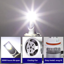 DNA Motoring HID-LED-LB-FAN-H13-HL Pair of LED Light Bulbs with Cooling Fan