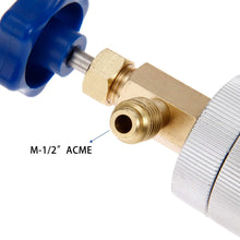 Aupoko R134A AC Oil Dye Injector, Oil Filling Syringe with 1/2" Acme Male and 1/2" Acme Female, Fits for R134A Air Conditioning Universal A/C Injection Tool
