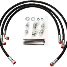 Xtreme Duty LIFETIME 04-05 (5/8") Duramax Transmission Cooler Lines/Hoses- DOUBLE Braided Hose (16,000 BPSI) - LLY Chevy GMC 6.6L w/Allison Duramax Transmission Lines Upgrade- A17X