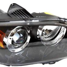 Headlight Compatible with 2004-2006 Mazda 3 Pair HID/Xenon Clear Lens