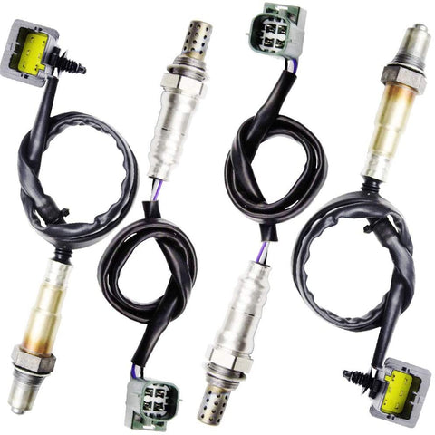 4x Oxygen O2 Sensor for 2004 2005 2006 Infiniti QX56 5.6L; 2004-2006 Nissan Titan 5.6L Upstream + Downstream