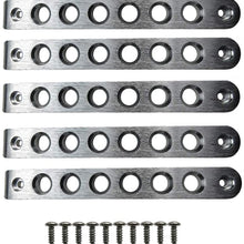 Vijay 2007-2017 Jeep Wrangler JK and Infinity 4 Door Brushed Aluminum Door Handle Insert Trim/Silver
