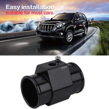 Water Temp Joint Pipe, Keenso Aluminum Car Water Temp Temperature Joint Pipe Hose Sensor Gauge Adapter Black(40mm)