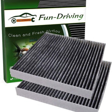 Fun-Driving FDCAFT002 Cabin Air Filter for Toyota/Lexus/Scion/Subaru/Land Rover/Pontiac,Replace CF10285 (2 Pack)