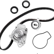 Scitoo Timing Belt Water Pump Tensioner Kit Automotive Replacement Timing Parts Belt Sets Fits 1988-1991 Honda CIVIC DX LX BASE 1.5L L4 16V SOHC D15B2