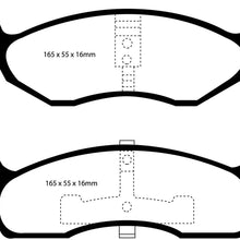 EBC Brakes DP21623 Greenstuff 2000 Series Sport Brake Pad