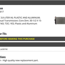 Radiator - Compatible with 2006-2008 Buick Lucerne 3.8L V6