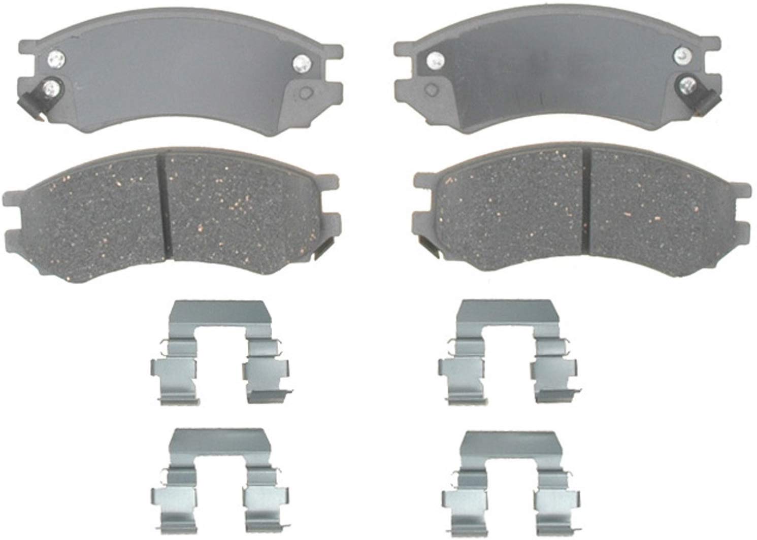 ACDelco 14D507CH Advantage Ceramic Front Disc Brake Pad Set with Hardware