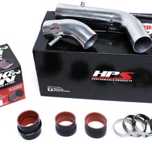 HPS 37-570P Polish Cold Air Intake Kit (Cool Long Ram CAI Converts to shortram)