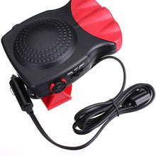 JullyCAnnice 2 in 1 12V 150W Auto Car Heater Portable Heating Fan with Swing-Out Handle Windscreen Defroster Dashboard Driving Demister