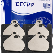 ROADFAR Premium Rear Ceramic Brake Pads fit for Mercedes-Benz C230, C240, C280, C3, C350, CLK3, CLK350, CLK430, E300, E3, E4, E430, SLK280, SLK300, SLK350