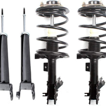 LSAILON Shock and Loaded Quick Front Strut Spring Assembly Rear shock absorber 172241 172240 5600 Replacement for 2004 2005 2006 2007 2008 Nissan Maxima