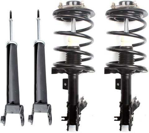 LSAILON Shock and Loaded Quick Front Strut Spring Assembly Rear shock absorber 172241 172240 5600 Replacement for 2004 2005 2006 2007 2008 Nissan Maxima