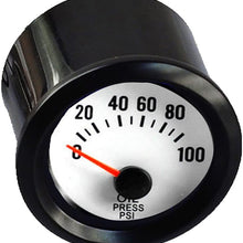ESUPPORT Car 2" 52mm Oil Press Gauge Meter Pressure Sensor Pointer Blue LED Light