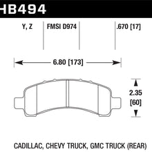 Hawk Performance HB494Y.670 LTS Brake Pad