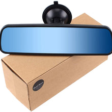 Anti-glare Rear View Mirror, Universal Car Truck Interior RearView Mirror ANTI GLARE Suction Cup Blue Mirror