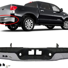 BUMPERS THAT DELIVER - Chrome, Steel Rear Step Bumper Assembly for 2007-2013 Toyota Tundra 07-13, TO1103117