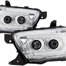 Spyder Auto V2 Sequential Light Bar Headlights for Toyota Tacoma 16-18 [SR5]