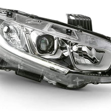 ACANII - For [Halogen Model] 2016 2017 2018 Honda Civic LED DRL Projector Headlight Headlamp Replacement Passenger Side