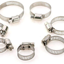 60pcs Hose Clamp Stainless Steel Set Assorted Water Fuel Tube Pipe Clip Kit