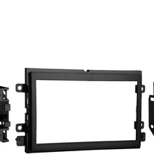 Metra 95-5812 Double DIN Installation Kit for Select 2004-up Ford Vehicles -Black (Installation Kit Standard Packaging)