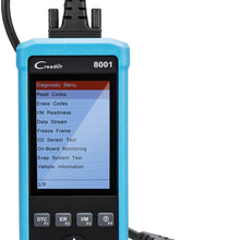 LAUNCH Creader 8001 Car Code Reader OBD2 Scanner Full OBDII EOBD Functions Auto Diagnostic Scanner Scan Tool with ABS SRS EPB Oil Service Light Resets