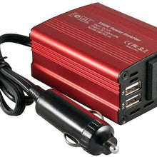 Foval 150W Car Power Inverter 12V DC to 110V AC Converter with 3.1A Dual USB Car Charger