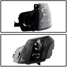 ACANII - For 2003-2007 Cadillac CTS Projector Stock Halogen Black Headlights Headlamps Replacement Driver+Passenger Side