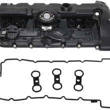11127552281 Engine Valve Cover Set with Gasket and Bolts Fits for BMW E82 E88 128i E9X 328i E60 528i E70 X5 3.0si E83 X3 E85 Z4 E89 Z4 F10 528i N51/N52 Engine 3.0L L6 2007-2013