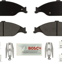 Bosch BE804H Blue Disc Brake Pad Set with Hardware for select 1999-04 Ford Mustang - FRONT