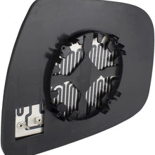 Replacement Passengers Side View Mirror Glass & Base Heated Compatible with 15-17 Murano 14-18 Rogue 17-18 Pathfinder 963654BA1A