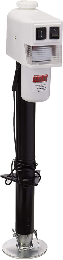 RAM EJ-3520-BBX 3,500 lb. Electric Trailer Jack with Drop Leg - Black