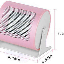Zyyqt Small Desktop Heater, Mini Electric Heater Student Electric Heating Energy Saving 110 Degree Wide Angle Heating Area, Large Dormitory Office (Color : White)