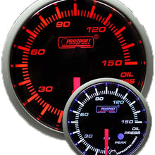 Prosports Performance Reliable 52mm Premium Oil Pressure Gauge, Amber and White
