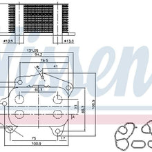 Nissens 90717 Oil Cooler, engine oil