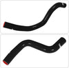 For Mitsubishi Evolution Evo 7 8 9 VII VIII IX CT9A JDM 3 Ply Nylon Silicone Radiator Coolant Hose Pipe Kit Black