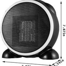 Zyyqt Mini Desktop Heater, Small Home Office Heater, Solar Dormitories Portable Air Conditioner (Color : Black)