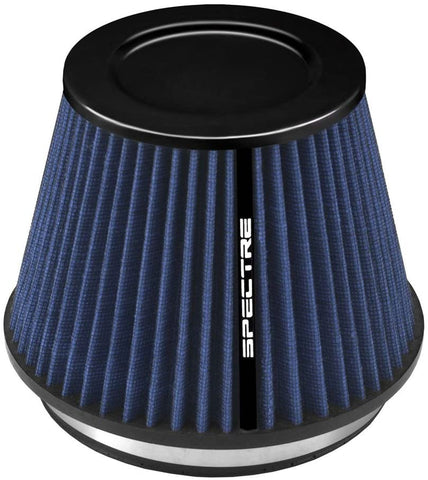 Spectre Universal Clamp-On Air Filter: High Performance, Washable Filter: Round Tapered; 6 in (152 mm) Flange ID; 6.219 in (158 mm) Height; 7.719 in (196 mm) Base; 5.219 in (133 mm) Top, SPE-HPR9886B