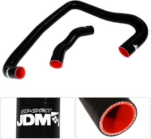 AJP Distributors For Nissan 300ZX Z32 GCZ32 Twin Turbo High Temperature Temp Silicone Radiator Coolant Hose Pipe Black
