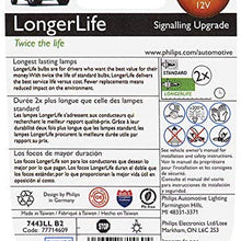 Philips 7443 LongerLife Miniature Bulb, 2 Pack