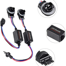 Terisass 2 Pcs 3157 Anti-Flicker Decoder Wiring Error Free Decoder ABS LED Headlight Decoder Device
