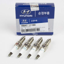 Genuine Hyundai Spark Plugs, 18847-11160, Set of 4