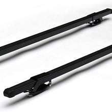 Multi-Functional Universal Car Roof Rack Crossbars 48inch Universal Iron Roof Racks with Locks and Keys Fit Most SUVs and Cars (Black, 120cm) (Black 120cm)
