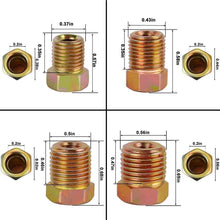 Eastyard 25 Ft. of 3/16 inch Brake Line Copper-Nickel Brake Line Fitting Kit and Flexible Tubing Coil (Includes 16 Fittings) for Car Truck Motor