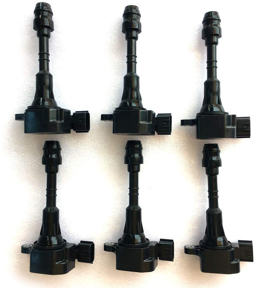 Motorhot Pack Of 6 Ignition Coil Black fit for 02-04 Infiniti 02-12 Nissan Compatible with UF349 C1406