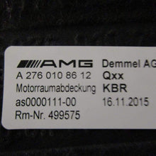 OEM 2015 Mercedes Benz C Class C400 Engine Cover A2760108612