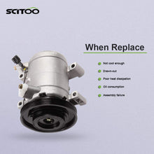 SCITOO Compatible with Auto Repair Compressor Assembly CO 10386C, AC Compressor with Clutch for Nissan Frontier 1999-2004 Nissan Xterra 2000-2004 3.3L