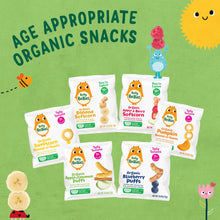 (7 Pack) Little Bellies Stage 1 Organic Apple and Berry Puffs Baby Snacks, 0.28 oz Bag