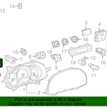 Genuine Toyota Mirror Switch 84870-02150