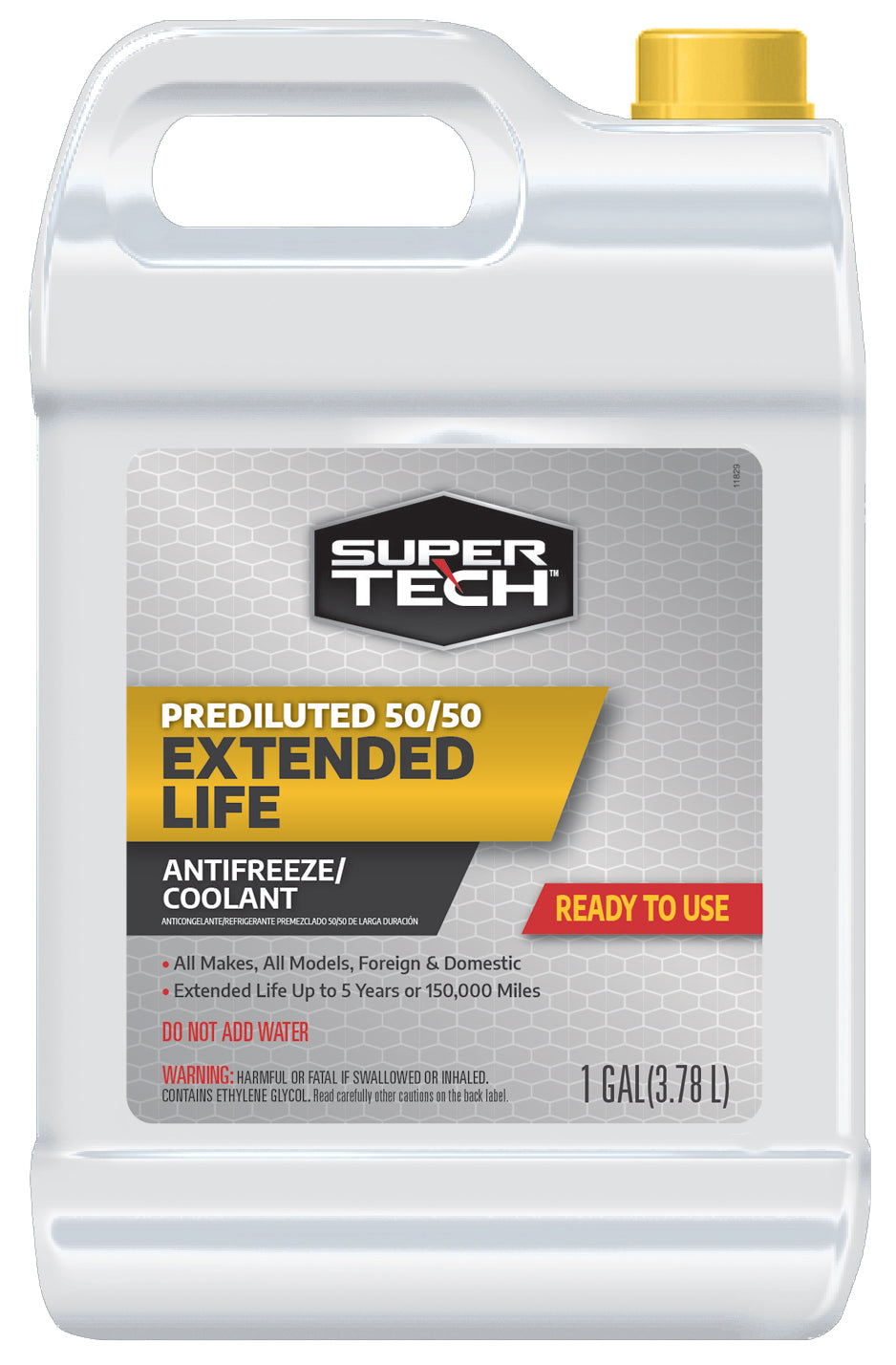 SuperTech Prediluted 50/50 Extended Life Antifreeze/Coolant, 1 Gal